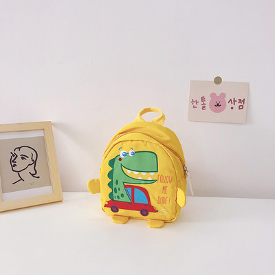 Υφασμάτινο παιδικό σακίδιο με απλικέ δεινοσαύρων