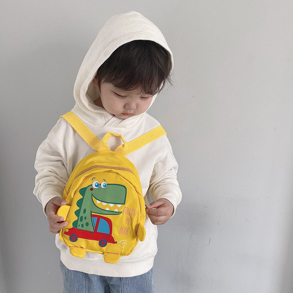 Υφασμάτινο παιδικό σακίδιο με απλικέ δεινοσαύρων