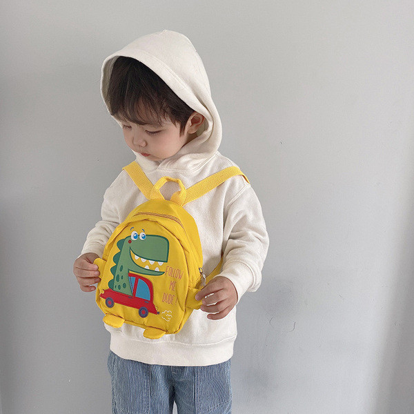 Υφασμάτινο παιδικό σακίδιο με απλικέ δεινοσαύρων