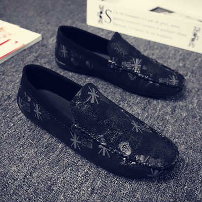 Πολύχρωμα ανδρικά μοκασίνια με επίπεδη σόλα