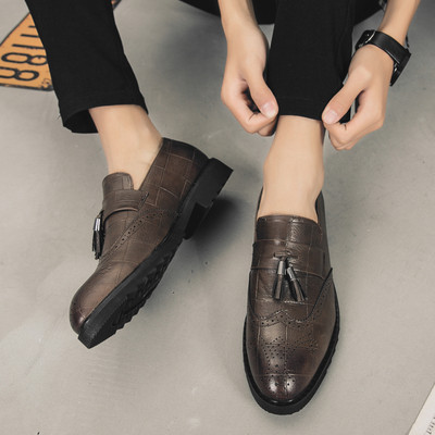 Muške casual mokasine od umjetne kože s resom