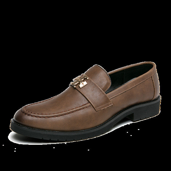 Ανδρικά καθημερινά μοκασίνια με μεταλλική διακόσμηση από οικολογικό δέρμα