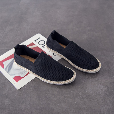 Légáteresztő férfi mokaszin lapos talppal