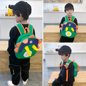 Μοντέρνο παιδικό σακίδιο με τρισδιάστατα στοιχεία κατάλληλαογια αγόρια και κορίτσια