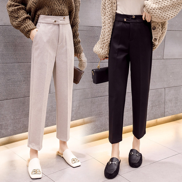 Νέο μοντέλο γυναικείου παντελονιού με υψηλή μέση - μήκος 9/10