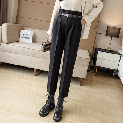 Σπορ και κομψό γυναικείο παντελόνι με ζώνη υψηλής μέσης