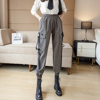 Női sportnadrág zsebekkel - széles modell