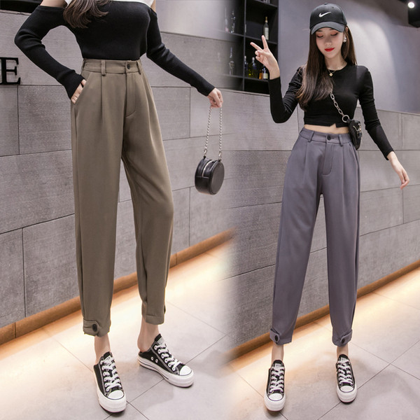 Alkalmi női nadrág - magas derék