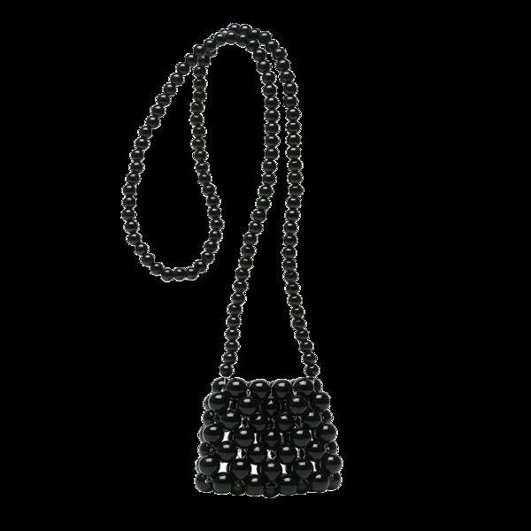 Κομψή παιδική τσάντα για κορίτσια με μακριά λαβή και πέρλες