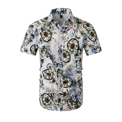 Μοντέρνο ανδρικό πουκάμισο μοντέλο με μοτίβο