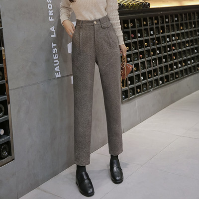 Magas derékú női nadrág új modellje - hossza 9/10