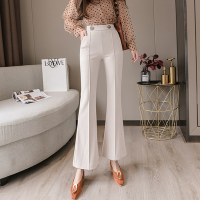 Moodsad kõrge vöökoha ja taskutega naistepüksid – valged ja mustad