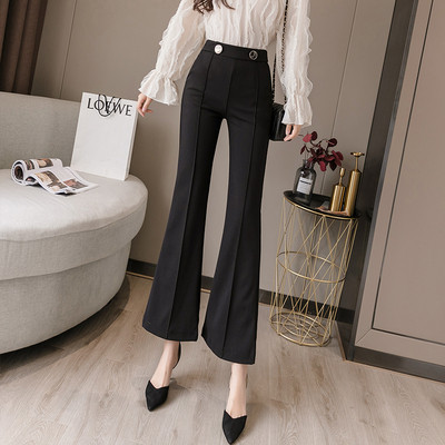 Moodsad kõrge vöökoha ja taskutega naistepüksid – valged ja mustad