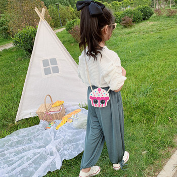 Πολύχρωμη παιδική τσάντα για κορίτσια από οικολογικό δέρμα με μακριά λαβή