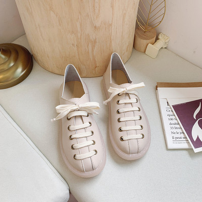 Új modell női tornacipő műbőr nyakkendővel