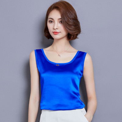 Női sifon felső ovális nyakkivágással