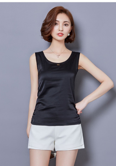 Női sifon felső ovális nyakkivágással