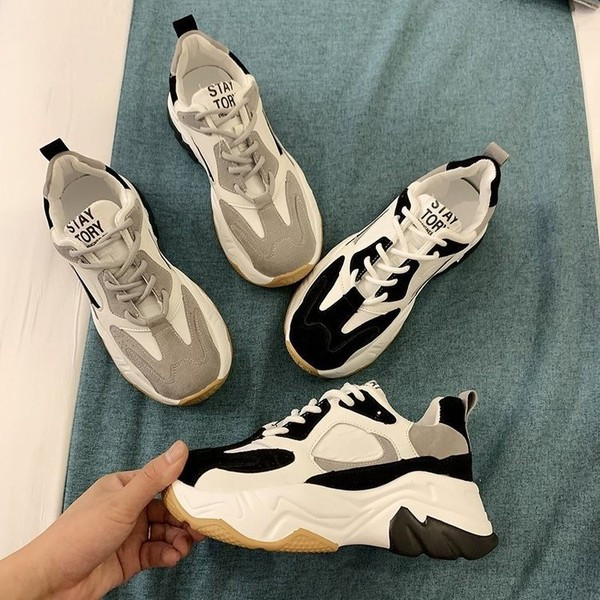 Női őszi tornacipő eco velúr elemmel