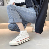 Γυναικεία ψηλά αθλητικά παπούτσιαμε επίπεδη σόλα