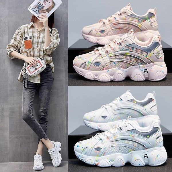 Νέο μοντέλο γυναικεία αθλητικά παπούτσια με πολύχρωμα στοιχεία