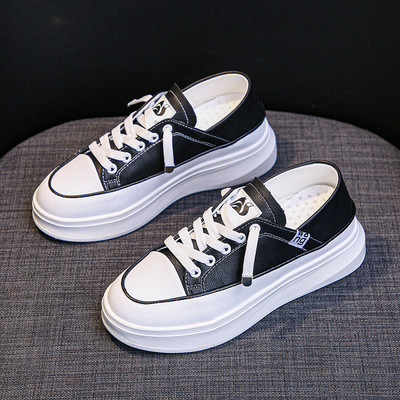 Νέο μοντέλο γυναικεία αθλητικά παπούτσια από οικολογικό δέρμα με κορδόνια