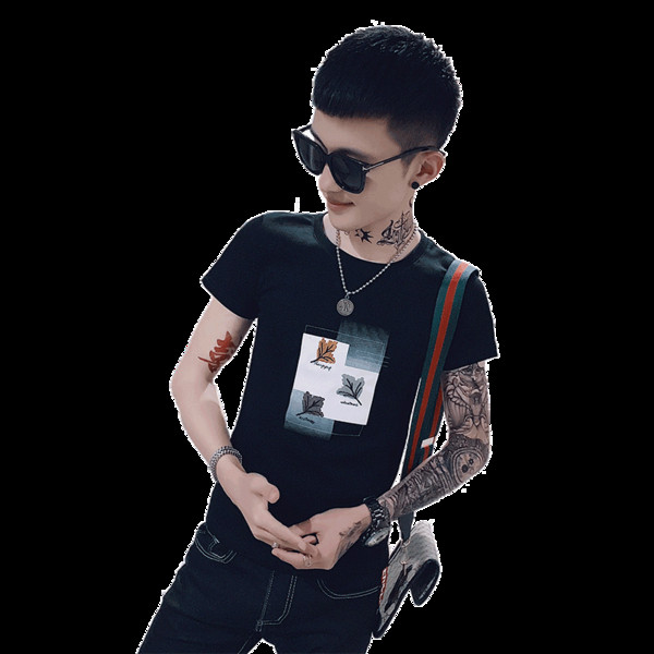 Ανδρικό μπλουζάκι με έγχρωμη εκτύπωση