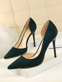 Νέο μοντέλο γυναικεία υποδημάτα ψηλοτάκουνα από οικολογικό σουέτ - δύο μοντέλα