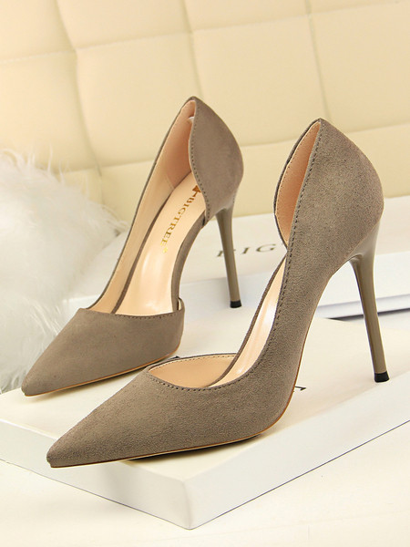 Νέο μοντέλο γυναικεία υποδημάτα ψηλοτάκουνα από οικολογικό σουέτ - δύο μοντέλα