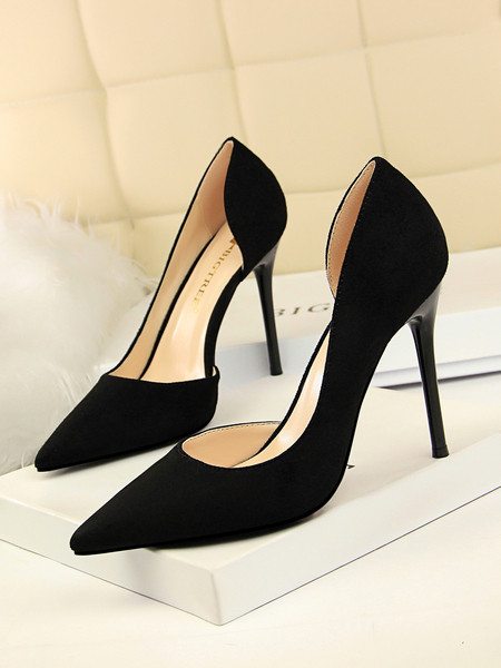 Νέο μοντέλο γυναικεία υποδημάτα ψηλοτάκουνα από οικολογικό σουέτ - δύο μοντέλα