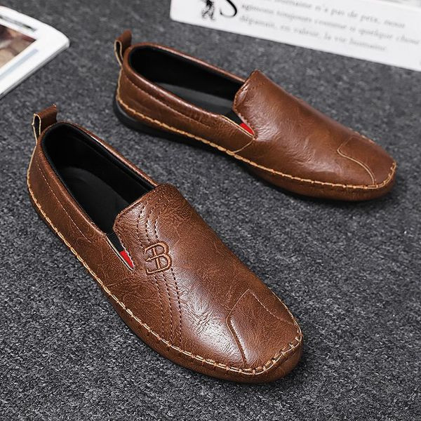 Ανδρικά μοκασίνια casual από οικολογικό δέρμα σε τρία χρώματα