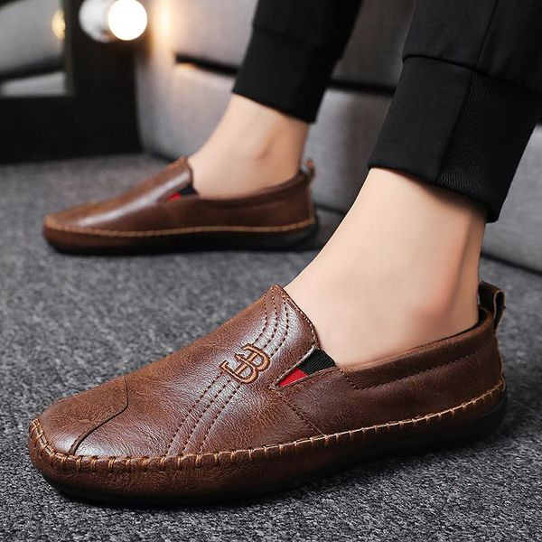 Ανδρικά μοκασίνια casual από οικολογικό δέρμα σε τρία χρώματα