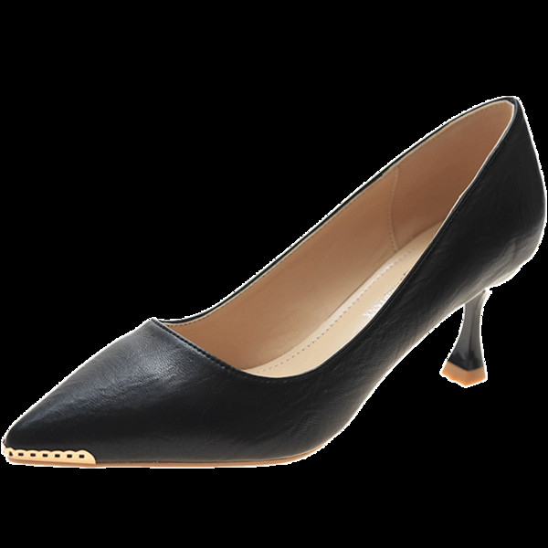 Κομψά γυναικεία παπούτσια από οικολογικό δέρμα με τακούνι 6 cm