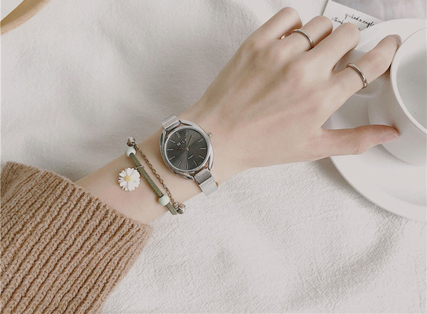 Új modell női karóra eco bőr lánccal