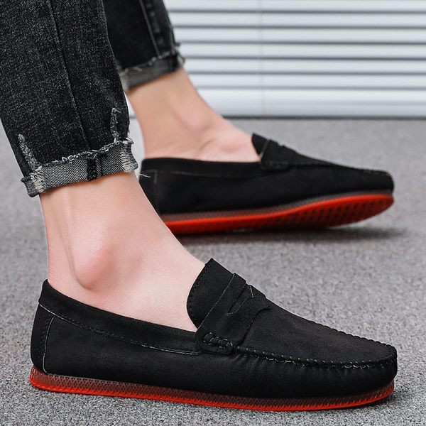 Ανδρικά μοκασίνια σε τρία χρώματα με επίπεδη σόλα