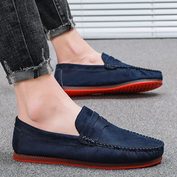 Ανδρικά μοκασίνια σε τρία χρώματα με επίπεδη σόλα