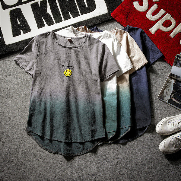 Meeste moodne t-särgi asümmeetriline mudel