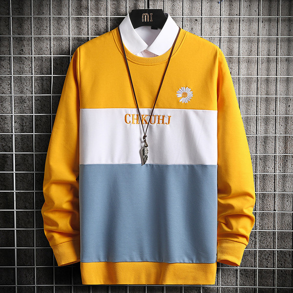 Moodne tikandiga pikkade varrukatega meeste pluus