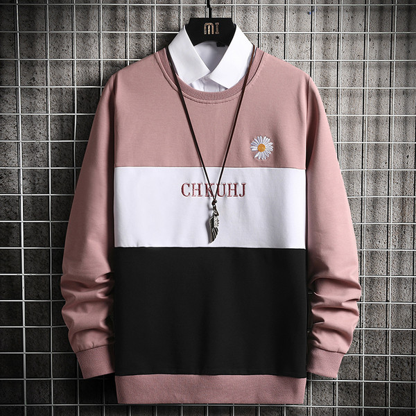 Moodne tikandiga pikkade varrukatega meeste pluus