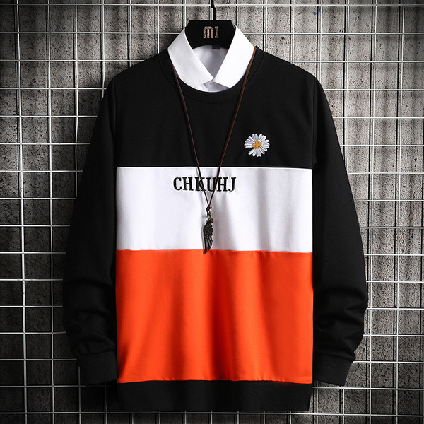 Moodne tikandiga pikkade varrukatega meeste pluus