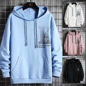 Kapuutsiga ja lipsudega meeste pluus