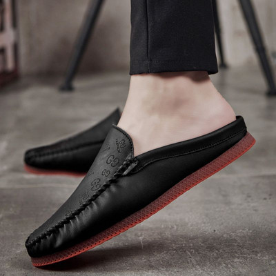 Ανδρικά μοκασίνια casual από έκο δέρμα με επίπεδη σόλα σε τρία χρώματα