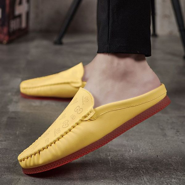 Ανδρικά μοκασίνια casual από έκο δέρμα με επίπεδη σόλα σε τρία χρώματα