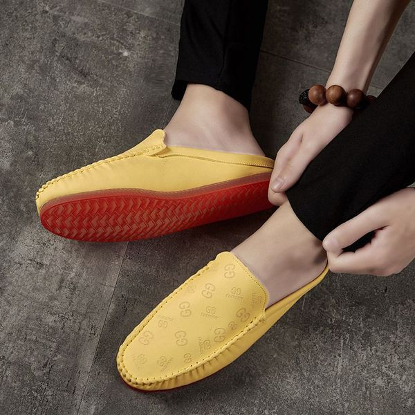 Ανδρικά μοκασίνια casual από έκο δέρμα με επίπεδη σόλα σε τρία χρώματα