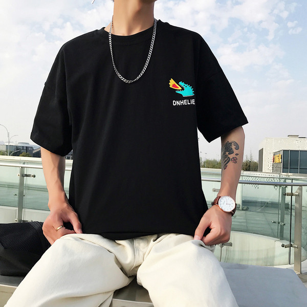 Ανδρικό casual μπλουζάκι με απλικέ