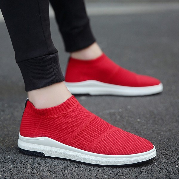 Ανδρικά πάνινα μοκασίνια με επίπεδη σόλα σε διάφορα χρώματα