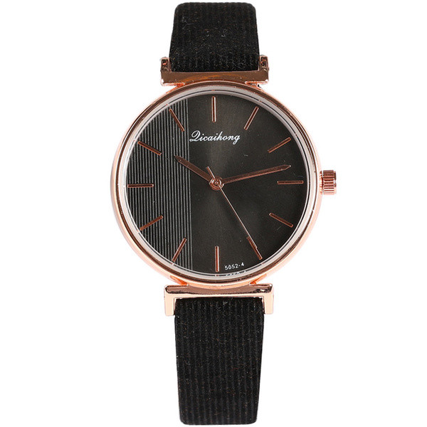 Ženski sat s remenom od eko brušene kože