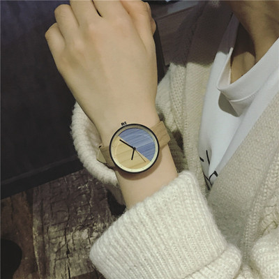 Uue mudeli nahkrihmaga naiste käekell - ümar kuju