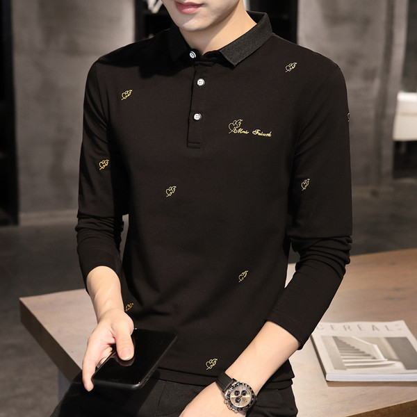 Uus mudel tikandiga pikkade varrukatega meeste pluus