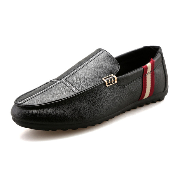 Ανδρικά μοκασίνια κατασκευασμένα από έκο δέρμα με επίπεδη σόλα σε τρία χρώματα