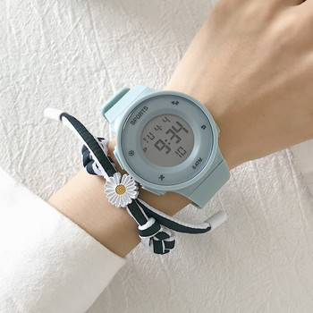 Νέο μοντέλο γυναικείο ρολόι με ιμάντα σιλικόνης - στρογγυλό σχήμα